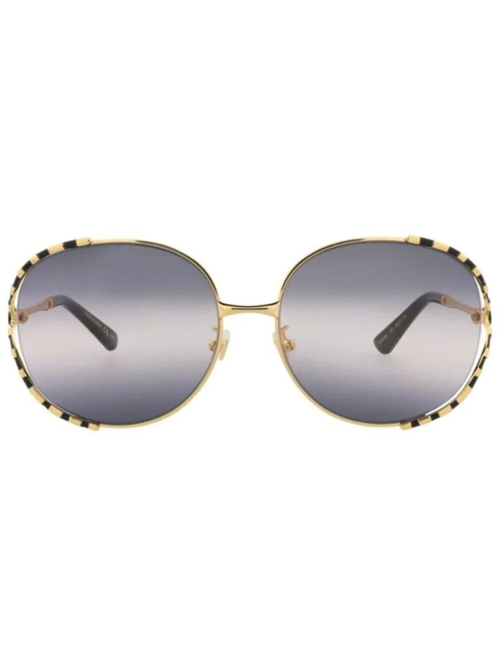 New Gucci Womens Round/Oval Gold Black Grey Fashion Designer Sunglasses